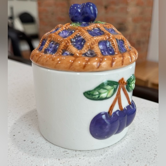 Vintage Blueberry Pie Jam Jar - Picture 5 of 8